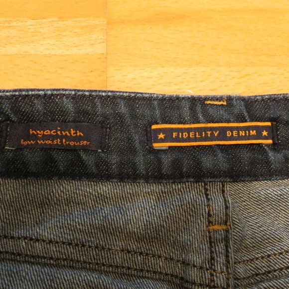 FIDELITY denim jeans low waist indigo 27 S - Picture 3 of 7